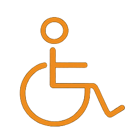 Barrierefreie Infrastruktur Icon